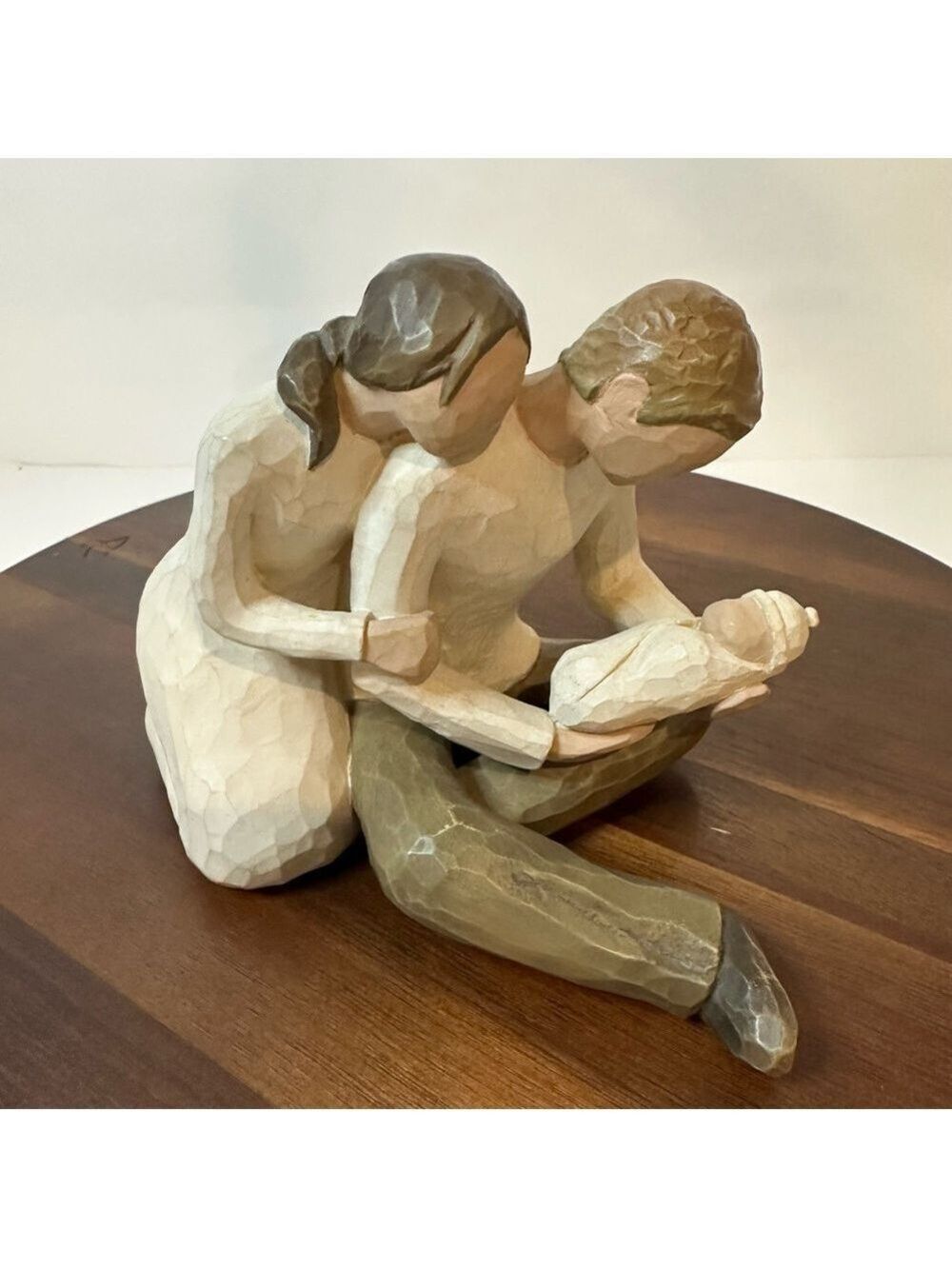 Willow Tree “New Life” by Susan Lordi (2000) – Mother, Father & Baby Figurine